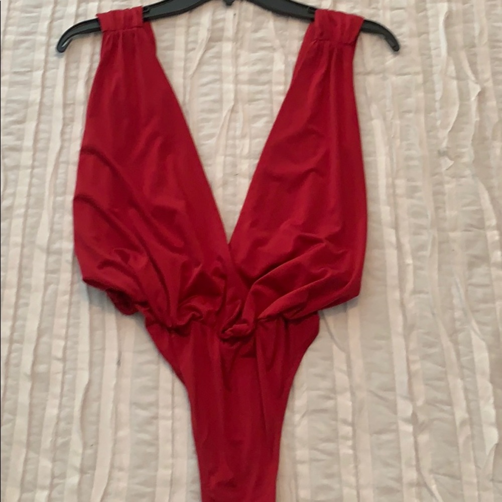 Lovers + Friends Hot Pink Bodysuit